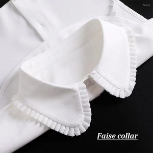 Laços femininos destacáveis colar falso preto branco coleiras falsas meia camisa blusa top feminino suéter roupas acessórios