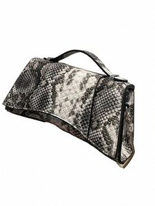 Saco de pele de cobra mulheres pu corrente ombro crossbody bolsa design de luxo feminino ampulheta baglady viagem shopper bolsa g30d #