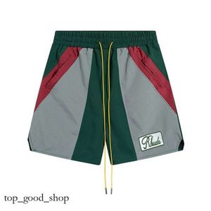 Projektantki szorty Rhude Shorts Summer Fashion Beach Pants Men High Quality Street Wear Red Blue Black Purple Spodnie Mens Short 67