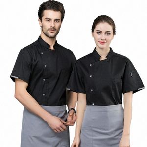 jantar chef macacão bebê menino e menina verão manga curta chef uniforme verão restaurante hotel cantina cozinha roupas n0bb #