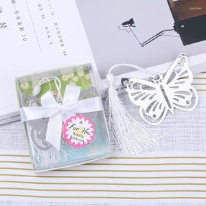 Party Favor Hollow Butterfly Metal Bookmarks Creative Wedding Supplies Praktiska gåvor Europeiska och amerikanska 10st