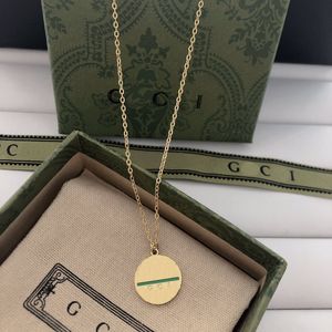 Clássico estilo minimalista colar banhado a ouro marca designer com pequeno design circular encantador menina pingente colar festa de aniversário