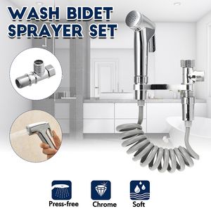 4PCS/Set Handheld Toilet Bidet Sprayer Set Sprayer Guns Shower Handheld Hand Bidet Faucet Bath Tap Hand Sprayer Shower Head