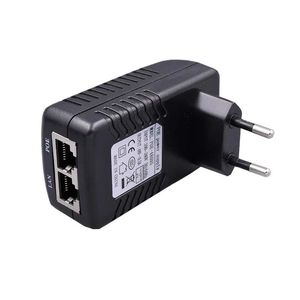 2024 12/15/18/24/48V 0.5/1/2a POE Duvar Fiş POE Enjektör Ethernet Adaptörü CCTV IP Kamera POE Telefon Güç Kaynağı US AU UK Plug1. 24V 1A POE Duvar Fiş Adaptörü için