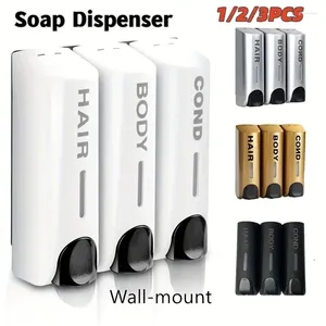 Dispenser di sapone liquido 1/2/3 teste Manuale montato a parete El Shampoo Box Bath 400ML Bottiglia Hanger Press Home