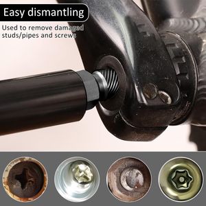 10Pcs Screw Extractor Kit Alloy Steel Damaged Screw Remover Set Metal Drill Bits Broken Bolt Stud Remover for Bolt Stud Pipe