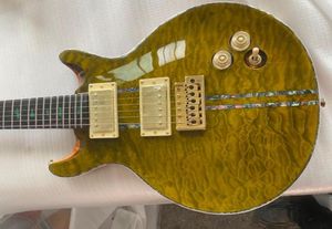 Ultimate Private SANTANA modello Green Burst Reed Smith chitarra elettrica corpo in mogano con elegante top in acero trapuntato2429904