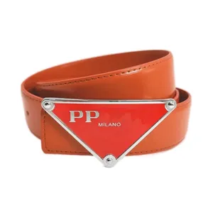 Men designer belt fashion accessories metal alloy material classic letters inverted triangle faux leather belt adjustable size mix color waistband 3.5cm fa0124 C4