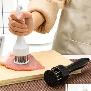 Meat Poultry Tools Tenderizer With Tra Sharp Stainless Steel 21 Pieces Needle Blades Kitchen Utility Profession Tool For Bbq Steak Bee Otapz