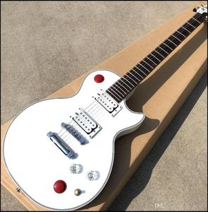 Chinese style kill switch Buckethead guitar 24 electric guitar Frets white alpine guitar selling high quality4173979