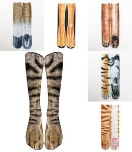 3D Socks Animal Claw Printed Women Men Hip Hop Stocking Cotton Hiphop 24 Colors2052128