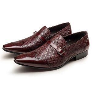 Lyxiga mäns loafers skor äkta läder oxford skor glid på svart vin röd man avslappnad kontor bröllop klänning sommarskor