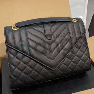 Bolsa de grife feminino bolsa bolsa bolsa de luxo bolsa de couro de couro de luxo bolsa de bolsa com caixa