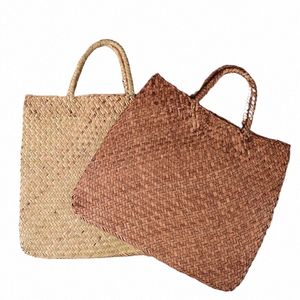 1 шт. пляжная сумка для лета большие соломенные сумки тканая сумка ручной работы женские дорожные сумки Роскошный дизайнерский магазин ручные сумки s9Am #