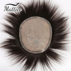 本物の人間の髪のテープの男性のための自然な髪のかつらtoupeemen's wig mal wigs for man haispiece mens hair system