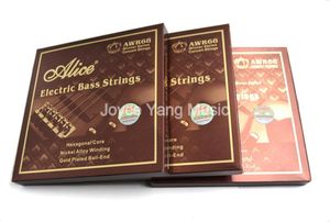 Alice AWR68ML Electric Bass Strings 45 Strings Bass Hexagonal Core Nickel Alloy Wound Gold Plated Ball End 045105130in1084820