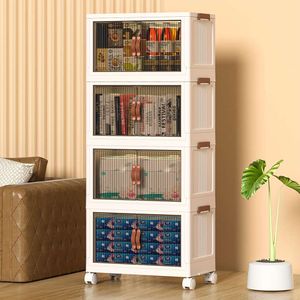 Wardrobe Clothes Quilt Household Foldable Commission Plastic Transparent Box Storage Cabinet