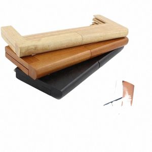 木製のハンドルクラッチ財布フレーム28cm長方形ナチュラルクラッチバッグ財布木製フレームハンドルブラックレッドブラウンとネジb1k8＃