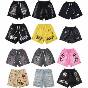 HellStar Shorts Men Designer krótkie spodnie swobodne spodenki na plażę koszykówkę bieganie Fitn Fi Hell Star Nowy styl Hip Hop Shorts 576 N89O#