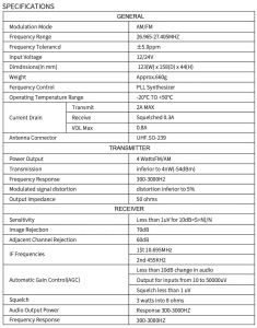 CB-27 Caminhão de carro Rádio 26.965-27.405MHz 8 Canais LCD Display 27MHz CB Walkie Talkie 12V/24V Power 4Watt FM/AM Dual Watch