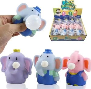 Novely Squeeze Spit Bubble Zabawna zabawna kreskówka Animal Anti-Stress Fidget Toy Stress Relief Mini Cute Kawaii TPR Soft Mochi Boutique Toys