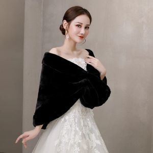 Faux Fur Party Shawl Winter Warm Bridal Bolero Wedding Coat Wedding Bridal Wrap Party Cape