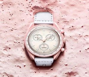 Часы мужские дизайнерские часы Moon Watch Box Air King Биокерамика Moones роскошные биокерамические механизмы Planet montre Limited Edition Master Наручные часы для мужчин2219932