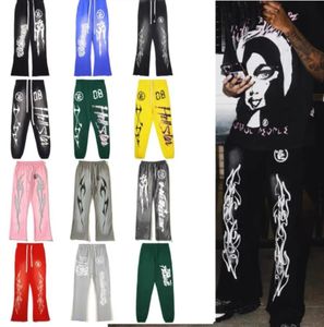 Men's designer pants Y2K retro trendy high street pants Black washed gradient casual loose mens womens long Hellstar Trousers Joggers flared Sweatpants Clothes