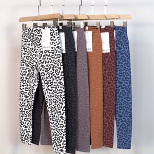 LL Kobiety Legginsy do jogi Lopard Print Pantness Ćwiczenie kpiny Ćwiczenia Wysokie lo lewpar