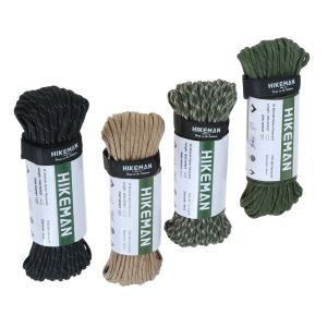 Paracord 10Core Corda Paracord Reflexiva 4mm de Diâmetro.Cabo de pára-quedas de poliéster ao ar livre acampamento sobrevivência guarda-chuva tenda pacote campo linha de vida