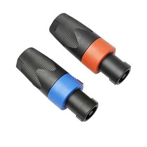 Computerkabel-Anschlüsse 1 Stück 4-poliger Speakon-Professional-Lautsprecher O Nl4FC Ohm-Stecker ABS-Shell Blau Orange Link Drop Delivery Computers Otskb