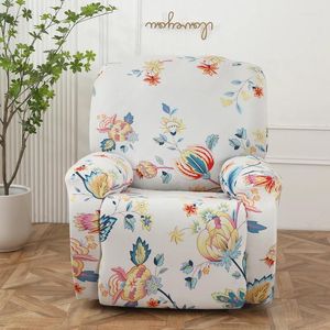 Chair Covers Elastic Printed Recliner Sofa Cover Stretch Spandex Slipcovers Split Single Relax Armchair Furniture Protector