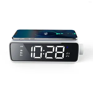 Table Clocks Wireless Charge Night Light Alarm Clock