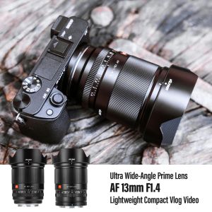 Viltrox 13mm 23mm 33mm 56mm F1.4 para Sony E Auto Focus Ultra-Wide Angle Lens APS-C Lente Sony E-MONTAGEM A6400 A7III A7R Lente de câmera