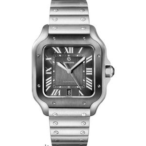 시계 남성 비즈니스 자동 시계 프리미엄 스테인리스 스틸 구운 블루 시계 바늘 바늘 렌즈 깊은 방수 패션 8521090