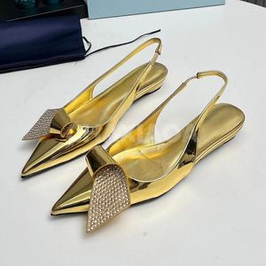 Casual Shoes Lady Sandal Summer 2024 Style Unique Upper Profiling Rhinestone Decoration Rear Strap Sandals Noble Luxury Women