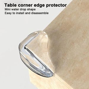 10pcs Móveis de silicone canto borda Segurança do pára -choques fácil de limpar o protetor de mesa de canto do canto de segurança de fúngel