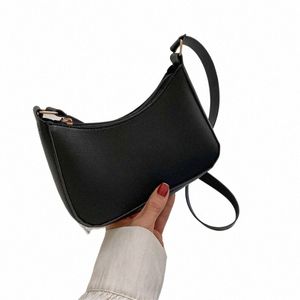 2023 New Women's Fi Handbags Retro Solid Color PU Leather Shoulder Underarm Bag Casual Women Handbags Designer Bag m5c9#