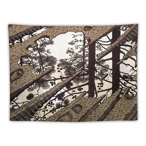 Tapestries M.C. Escher -Puddle Tapestry Carpet Wall Outdoor Decoration Wallpaper