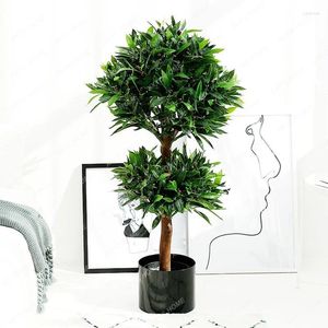 Decorative Flowers Simulation Olive Tree Floor Bonsai Office Living Room Showcase Clothing Store Indoor Large Home Ornament And Decoration