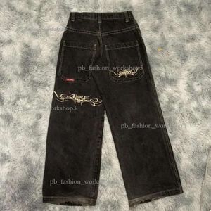 JNCO Jeans Mens Jnco Jean streetwear fiolet dżinsy y2k hip hop kreskówkowy graficzny graficzny druk vintage czarne spodnie mężczyźni kobiety wysokie talia szerokie spodni 573