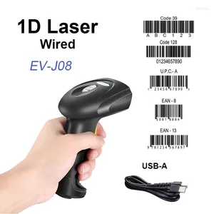 Barcode-Scanner-Griff, 1D-Kabelleser mit USB-Kabel für Supermarkt-Express-Logistik