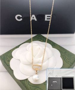 High Quality Love Gift Gold-Plated Necklace Fashionable New Jewelry Long Chain Designer Pendant Necklace Luxury Brand Jewelry Wedding Party Gift Necklace With Box