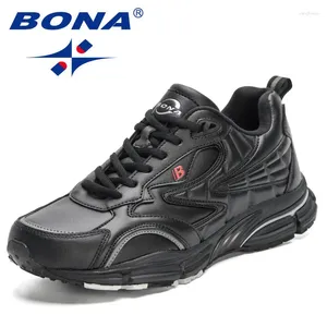 Scarpe casual BONA 2024 Designer Scarpe da ginnastica da uomo Sneakers Calzature sportive da uomo leggere e traspiranti di alta qualità da corsa