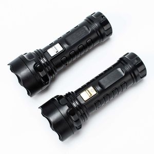 Mini Black LED High Brighess And Strong Light Camping Plastic Flashlight Printable Small Gift 634823