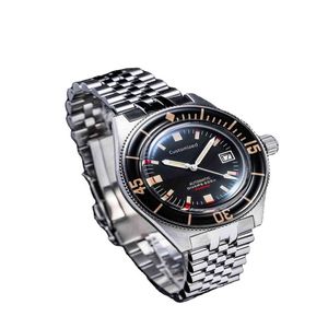 عالي الجودة خمسين فتهومز الغواصين أوتوماتيكي ساعة الياقوت مضيئة الإطار 20atm marine wrist watch275b