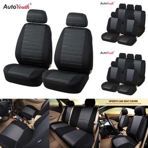 Upgrade AUTOYOUTH Car Covers Universal Fit Jacquard +Polyester Fabric Automobiles Cover Interior Accessories Seat Protector