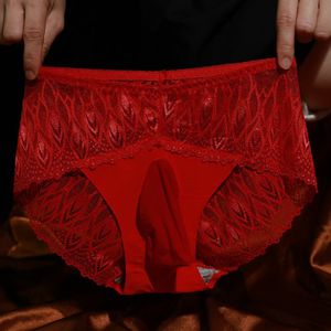 Lace Men Unterwäsche atmungsaktiv sexy Sissy Höschen Sex Dessous männliche Jockstrap-Slips transparent G-String-Tanga Porno-Unterhose