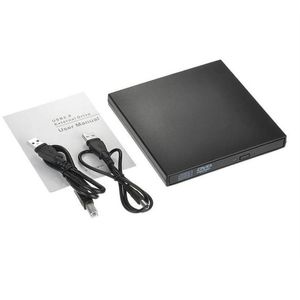 Unità ottiche Epacket Unità Dvd esterna Usb20 Cddvdrom Lettore CDRW Lettore portatile Registratore per laptop245J255E7816471 Consegna a goccia Otjjb