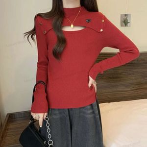 Women Designer Sweaters Jumper Embroidery Print Sweater Knitted Classic Knitwear Autumn Winter Keep Warm Jumpers